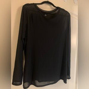 Torrid Long-Sleeved Mesh Tee